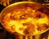 A picture of step 5 of Kabuli Chana Eggplant Masala Curry.