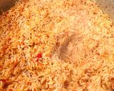 A picture of step 2 of Vegetable Jollof rice and Chicken by Hon Ikeakam.