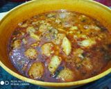 A picture of step 3 of Besan mogra with potato.