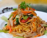 Hình bước làm 4 của món Mì xào chay