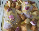 Foto del paso 1 de la receta: Pollo rústico con mostaza y ajos morados