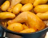 Une image de l'étape 3 de Cuisses de poulet et ses grenailles.