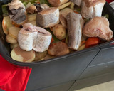 Foto del paso 2 de la receta: Merluza al horno con salsa de yogurt y curry