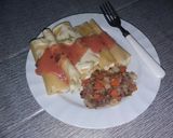 Foto del paso 5 de la receta: Canelones de loroco con guarnición de vegetales y atún.....🇸🇻