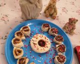 A picture of step 4 of One bite pin wheel sandwiches.