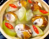 Hình bước làm 4 của món Trứng vịt lộn um bầu