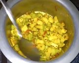 A picture of step 7 of Lauki ki Bhujiya.