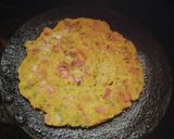 A picture of step 10 of Chane ki dal ka chilla With boiled Chhole.