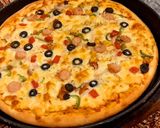 A picture of step 9 of 🍕Cheesy Smokey tikka pizza🍕.