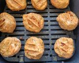 Sajtos-zöldfűszeres-padlizsános pulykafasírt (air fryerben) recept fázis 2 fotója
