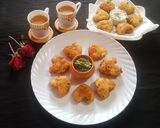 A picture of step 6 of Suji cutlet hearts.