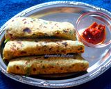 A picture of step 5 of Methi thepla.