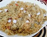 A picture of step 6 of Jaggery rice.