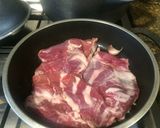 Foto del paso 1 de la receta: Churrasco de cordero en reducción de menta y tanat sobre humus