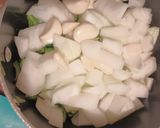 A picture of step 2 of Green Bell Pepper Seasoning Sauce.