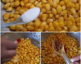 A picture of step 2 of Masala sweet corn.