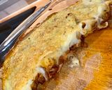 A picture of step 6 of Shepherd's Pie with Cauliflower Mash.