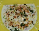 A picture of step 3 of Masala veggie raita.