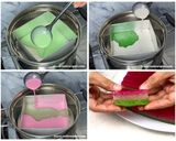 Foto langkah ke 5 dari resep Resep Kue Pepe Kue Lapis Sagu Betawi.