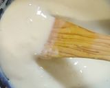 A picture of step 4 of Mango Malai Cream cake (Modernist kunafeh).