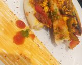 A picture of step 5 of Paneer kulcha pepperiza.