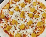 A picture of step 2 of Cheesy Bites Petals Pizza 🍕🍕.