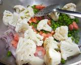 Peas,Carrot, cauliflower pulao recipe step 2 photo