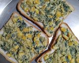 A picture of step 6 of 20 minutes Spinach Corn Sandwich.