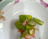 A picture of step 2 of Aaloo tinde ka salan.
