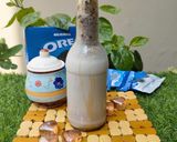 A picture of step 3 of Oreo & Caramel Shake 😋😋.