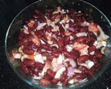 A picture of step 3 of Red Beans salad.
