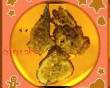 A picture of step 6 of Stuffed karele with Raw mango.