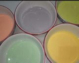 Foto langkah ke 3 dari resep Mille crepes rainbow.