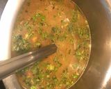 A picture of step 6 of Turkish lentil soup.