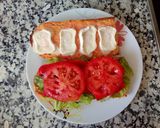 Foto del paso 8 de la receta: Bocadillo vegetal de pollo rebozado con queso de cabra