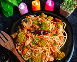 A picture of step 4 of Stir Fry Spaghetti.