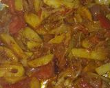 A picture of step 7 of Green Onions Potato Tomato Sabji.