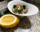 Une image de l'étape 6 de Trio quinoa 🥄pois chiche🌾🫘 menthe festival de saveurs 🍃🌿.