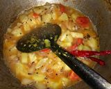 A picture of step 3 of Mysore masala dosa.