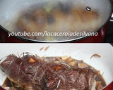 Foto del paso 7 de la receta: Lomo de cerdo relleno con manzanas y ciruelas sin horno - Recetas Navideñas