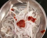 A picture of step 1 of Schezwan Onion Fritters.