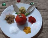 A picture of step 7 of Phulkopi,aloo diye Chhanar Dalna.
