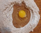 Foto del paso 1 de la receta: Pan de ajo Integral (sin levadura)