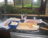 Foto del paso 1 de la receta: Brochetas de pollo champis y bacon