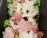 Foto del paso 6 de la receta: Brócoli gratinado al horno con bacon, cebolla y bechamel