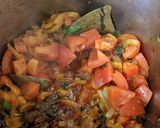 A picture of step 3 of Prawns biryani.
