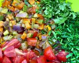 Une image de l'étape 2 de Quiche sans pâte aux légumes d’été.