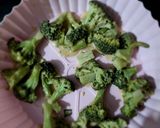 A picture of step 2 of Crispy Fried Tofu and Broccoli.