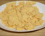 A picture of step 2 of YELLOW SPLIT PEA FRITTERS (VEGAN).