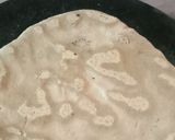 A picture of step 3 of Bajra chapati.